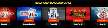 Blackjack games at Planet 7 Oz