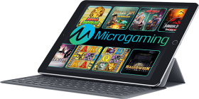 You can play Microgaming titles on any mobile device